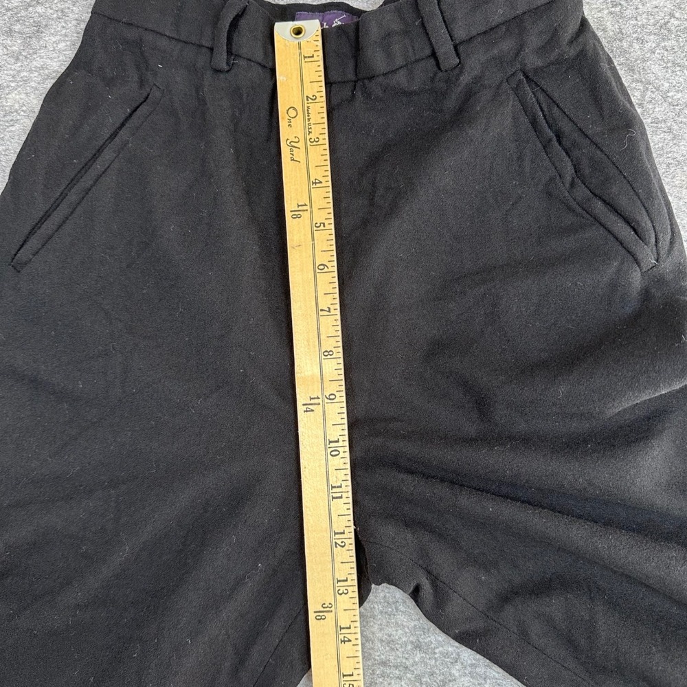 Ralph Lauren Purple Label Trousers Black Wool Womens 6 - Picture 8 of 11